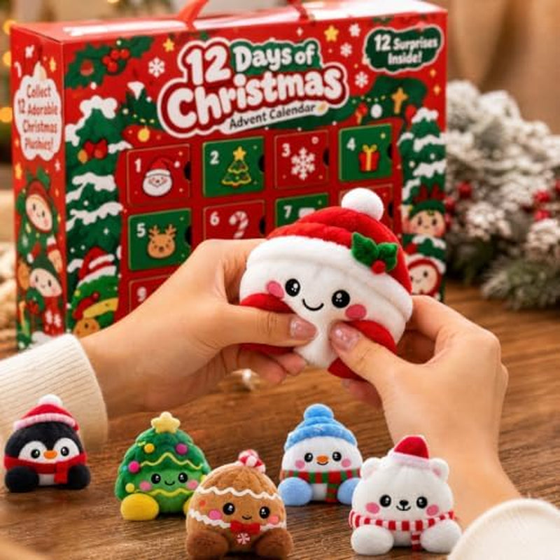 Plush Stuffed Dumpling Squishies, Christmas Dumpling Advent Calendar 2026