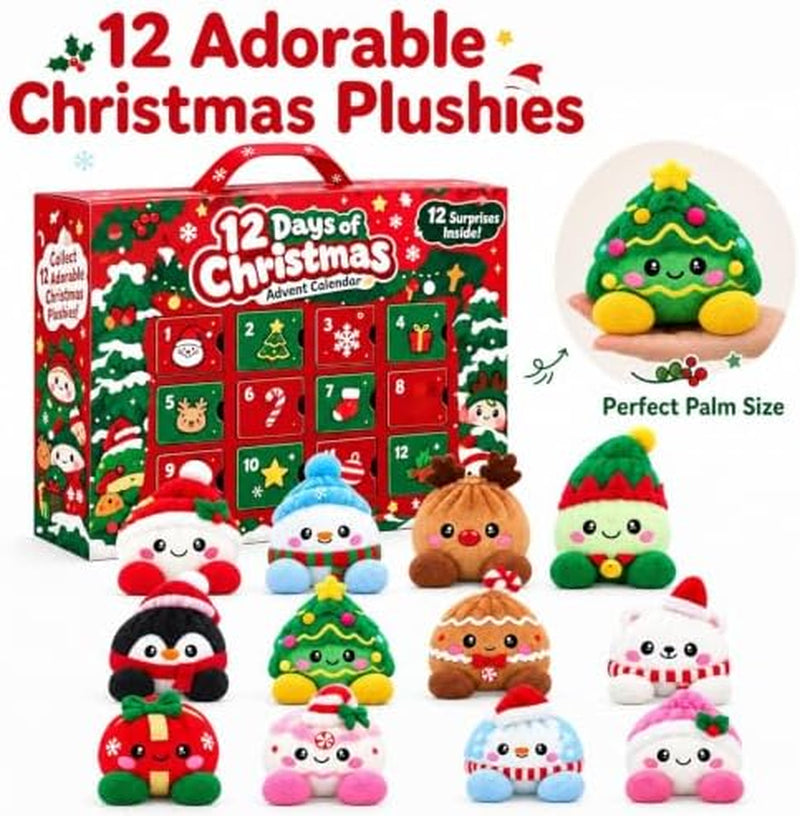 Plush Stuffed Dumpling Squishies, Christmas Dumpling Advent Calendar 2026