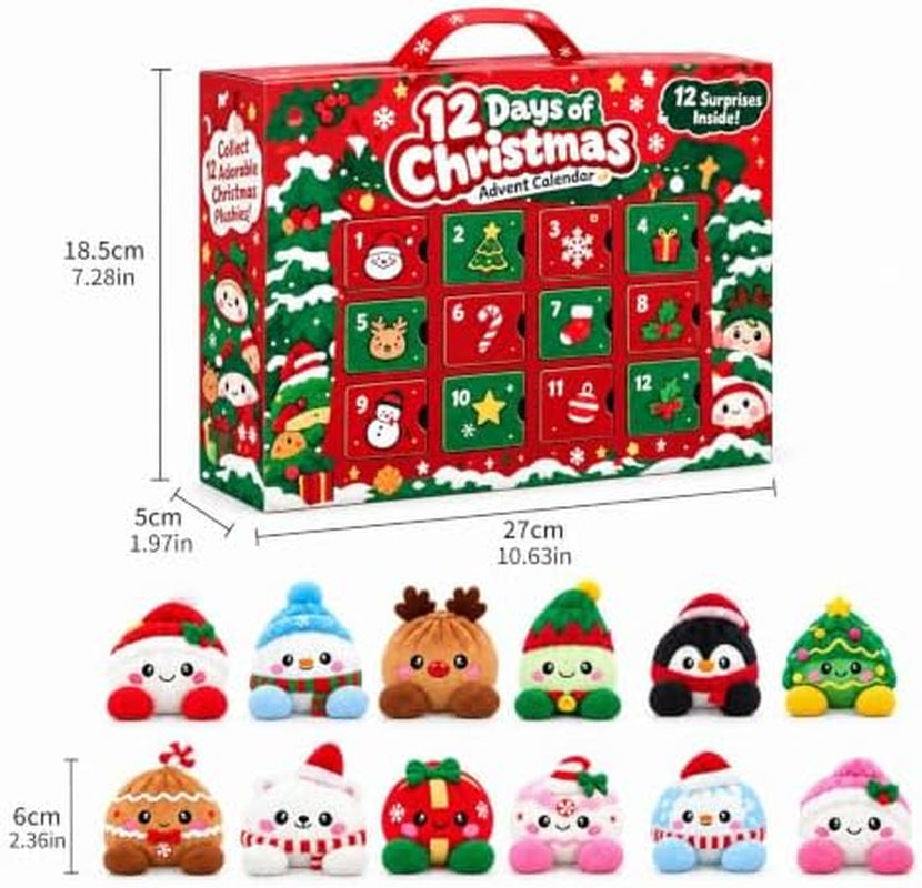 Plush Stuffed Dumpling Squishies, Christmas Dumpling Advent Calendar 2026