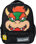AI Accessory Innovations Super Mario Bowser 16" Backpack, Nylon Twill School Bag for Boys & Girls, Black