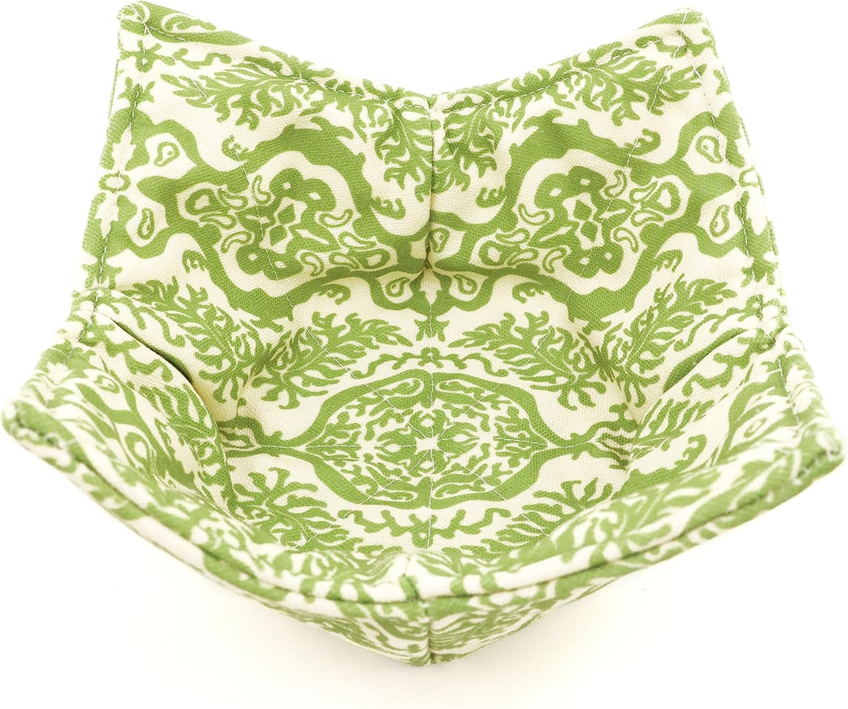 Cotton Microwavable Bowl Cozy, Microwave-Safe Hot Bowl Holders, Soup Bowl Cozy Bowl Hot Pads (A)