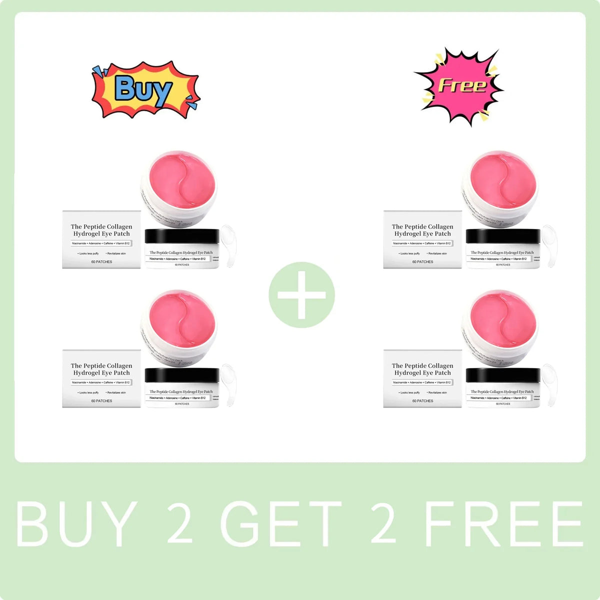 Collagen Hydrogel Eye Patch Nicotinamide Eye Mask anti Dark Circles Eye Bags Moisturizing Firming Eye Patches Skin Care Products