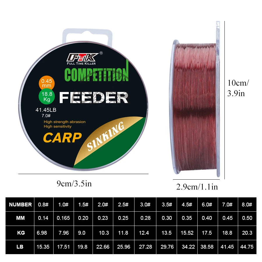 3D Invisible Carp Fishing Line Nylon150M/300M Super Strong Monofilament Fluorocarbon Tensile Spot Line for Pesca